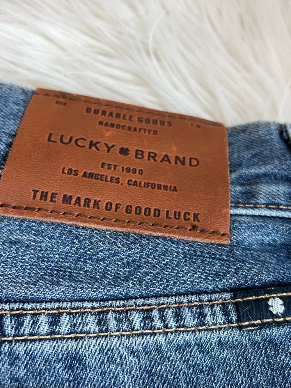 Lucky Brand 181 Relaxed Jeans Mens 31x34 Blue Medium Wash Stretch Denim Straight - Picture 9 of 9